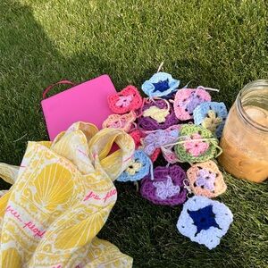 Custom order handmade crochet keychains and bookmarks!!